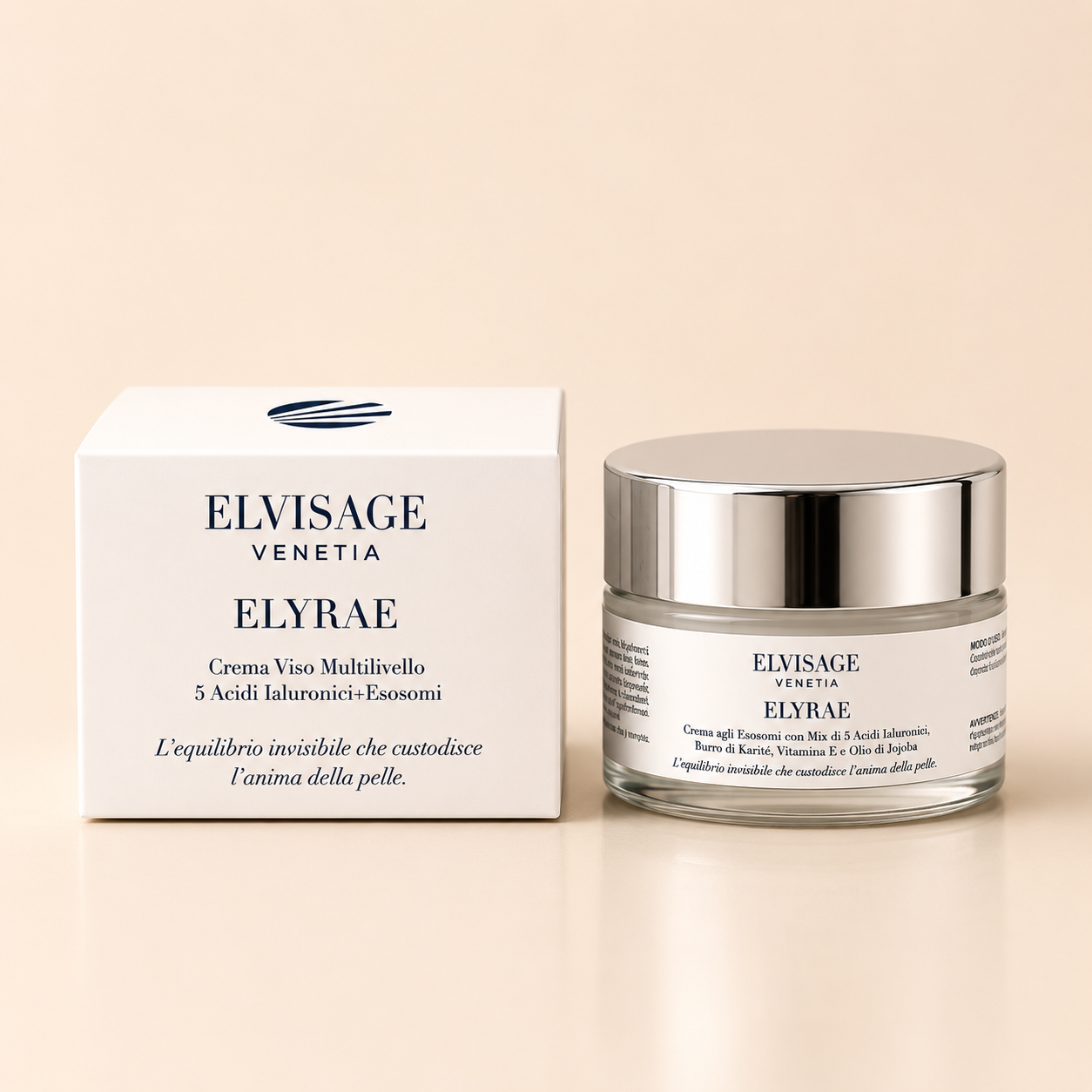 Elyrae – Crema Viso Anti Age agli Esosomi e 5 Acidi Ialuronici (50 ml)