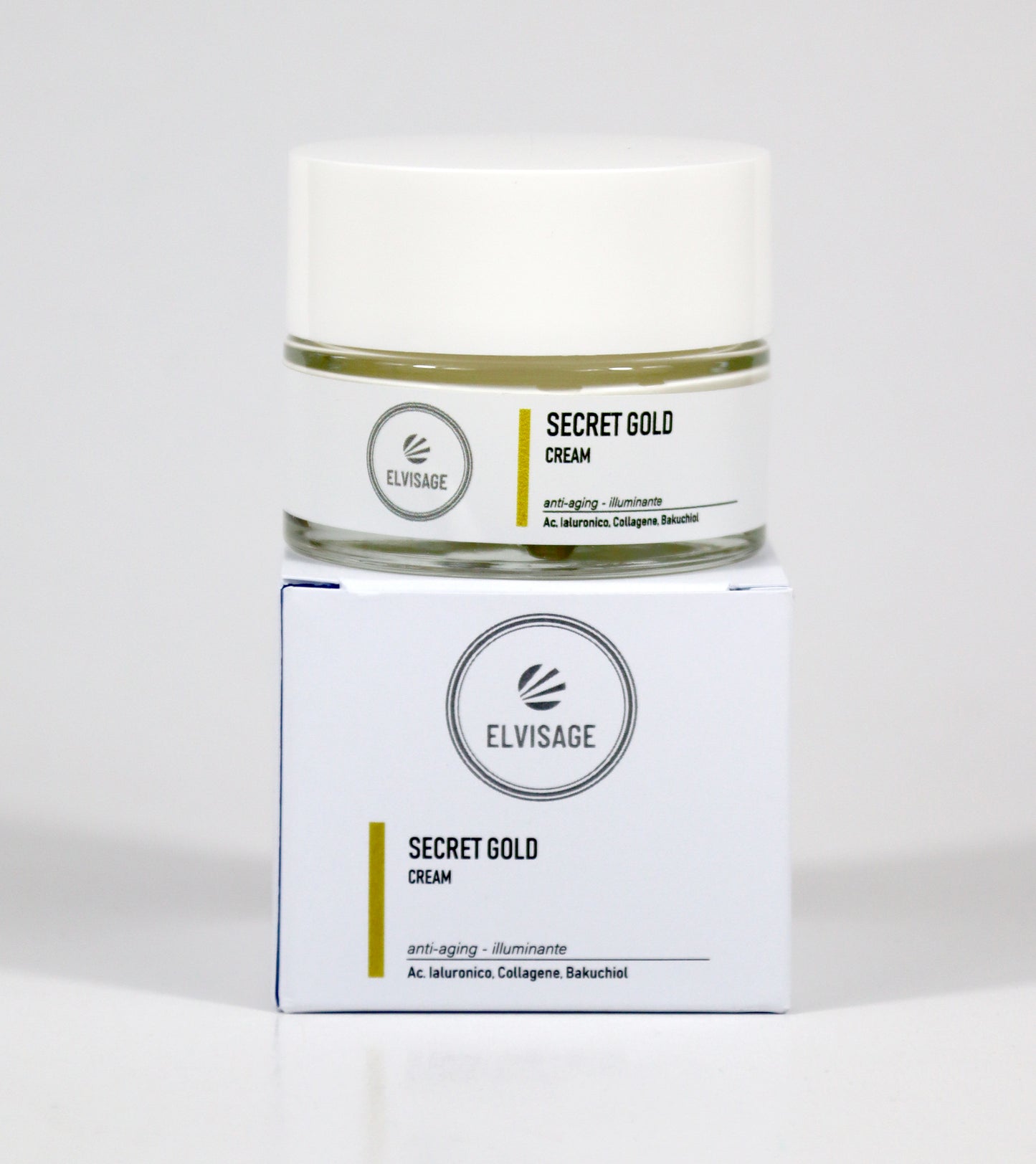 Secret Gold Cream | Giovinezza e Luminosità per la tua Pelle - 50 ml - Elvisage