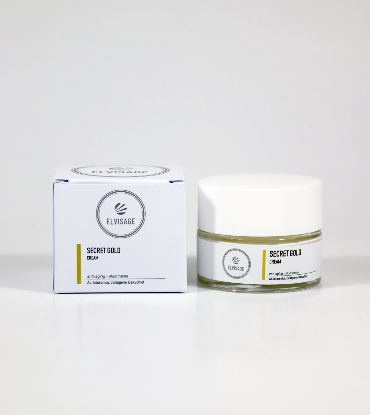 Secret Gold Cream | Giovinezza e Luminosità per la tua Pelle - 50 ml - Elvisage