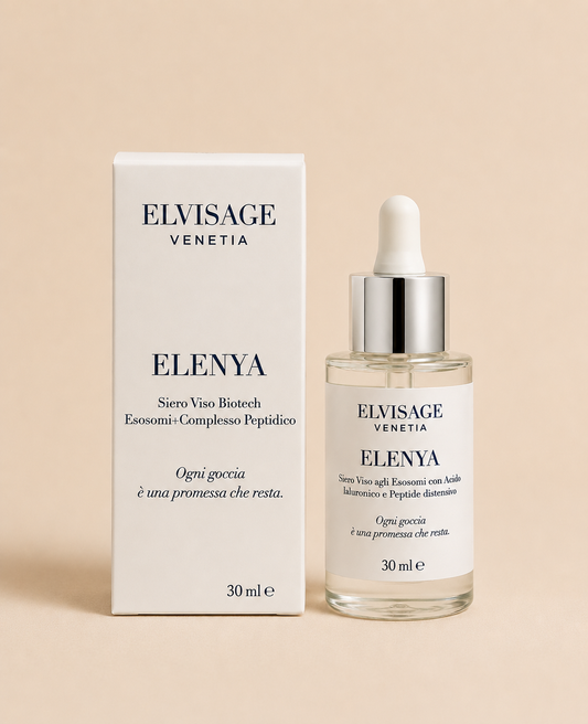 Elenya – Siero Viso agli Esosomi con Acido Ialuronico e Peptide Distensivo (30 ml)